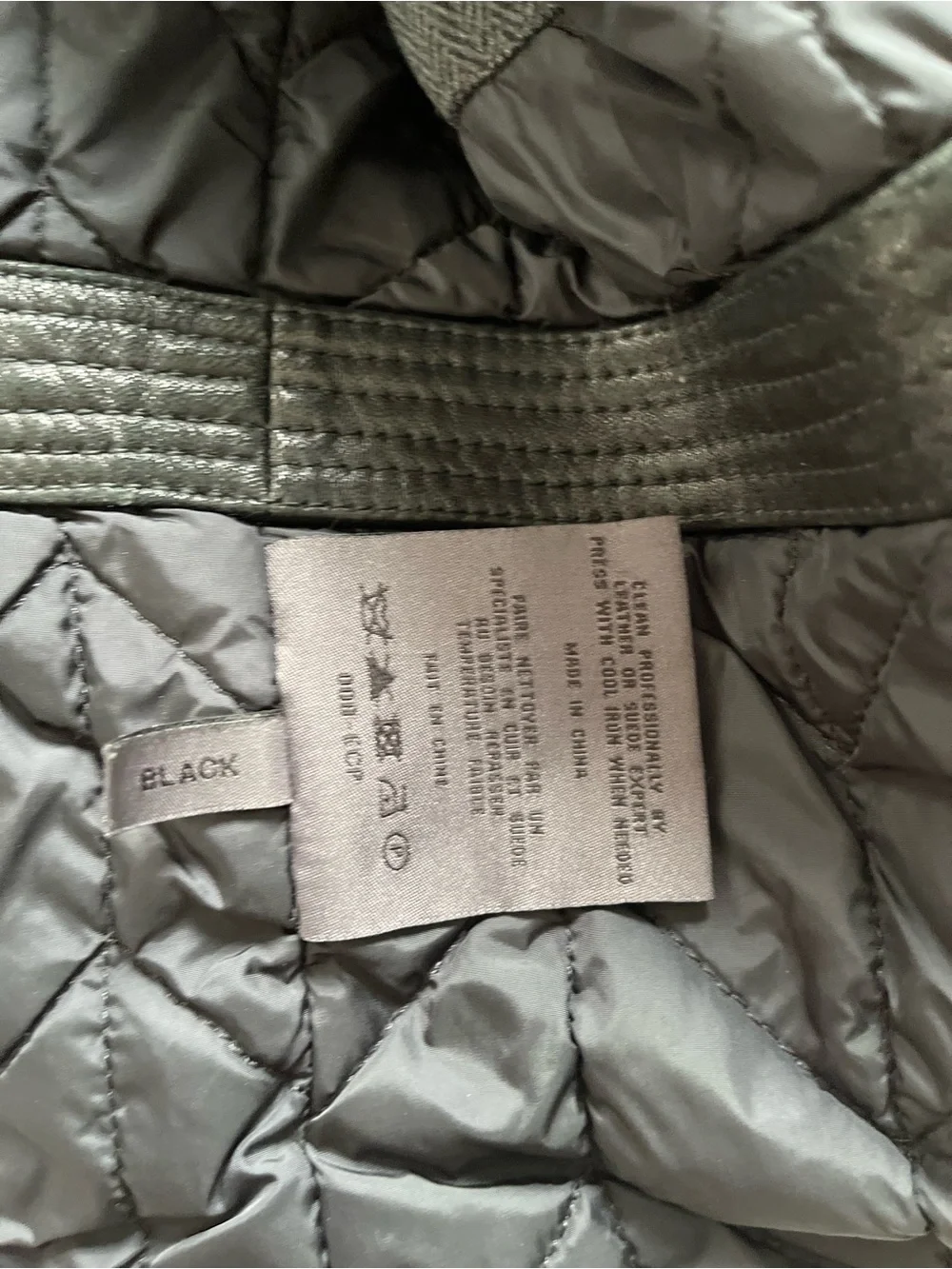 Andrew Marc New York Men's Black Leather Zip-Front Jacket size medium